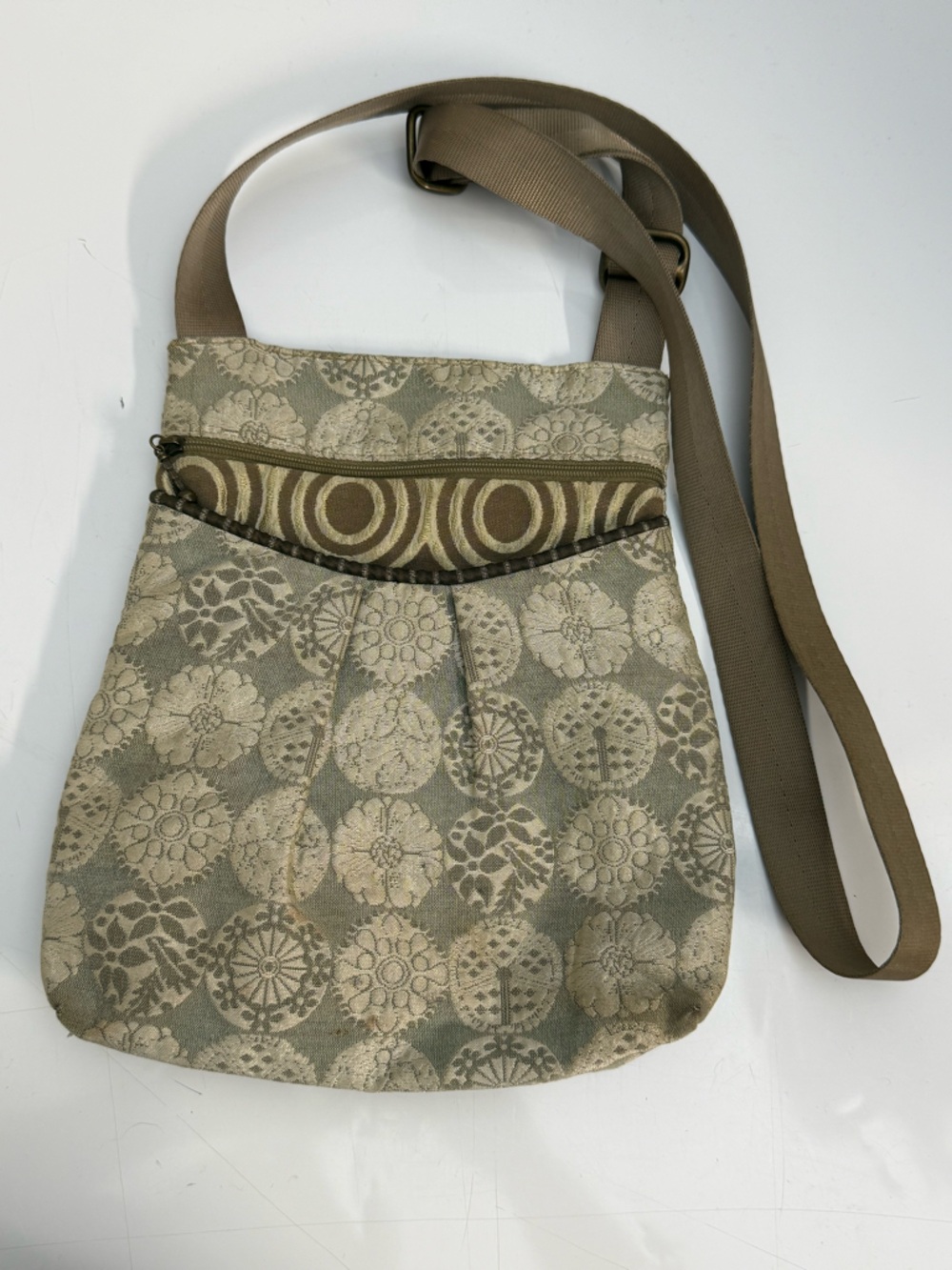 Maruca "Busy Body" Handmade In Boulder Co. Crossbody Handbag Boho Floral